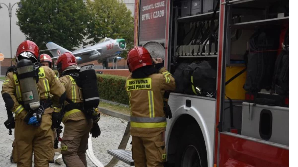 Trzy zastępy strażaków na terenie jarocińskiego batalionu. WAŻNE ćwiczenia