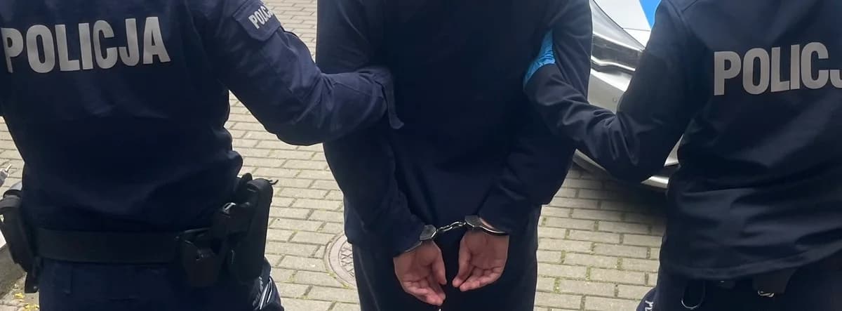 Zaatakował kobietę na leśnej dróżce. Zatrzymali go policjanci z Nowego Miasta