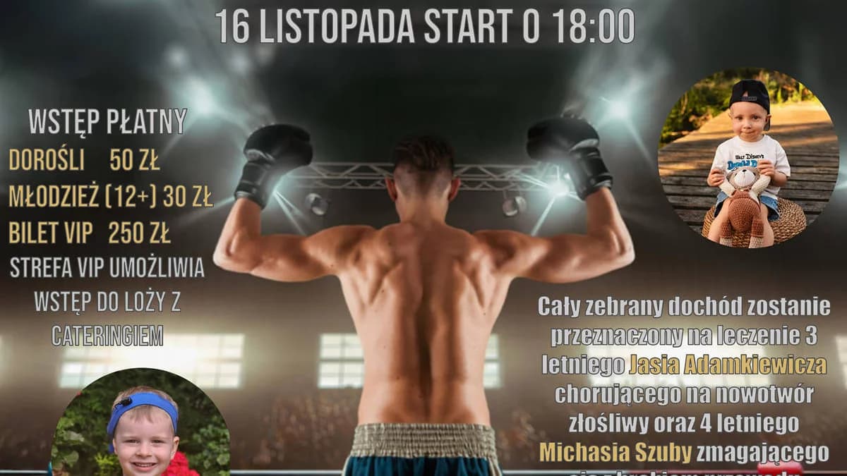 Charytatywna Gala Sztuk Walki w Jarocinie. Z pomocą dla Jasia i Michasia