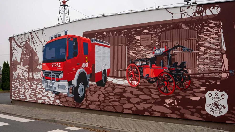 Wyjątkowy mural w Cielczy. Zobacz film