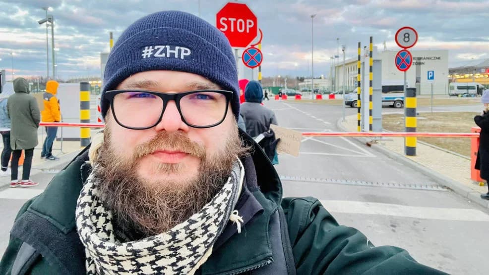 Jarociński harcerz pojechał na granicę polsko-ukraińską. Co się tam dzieje?