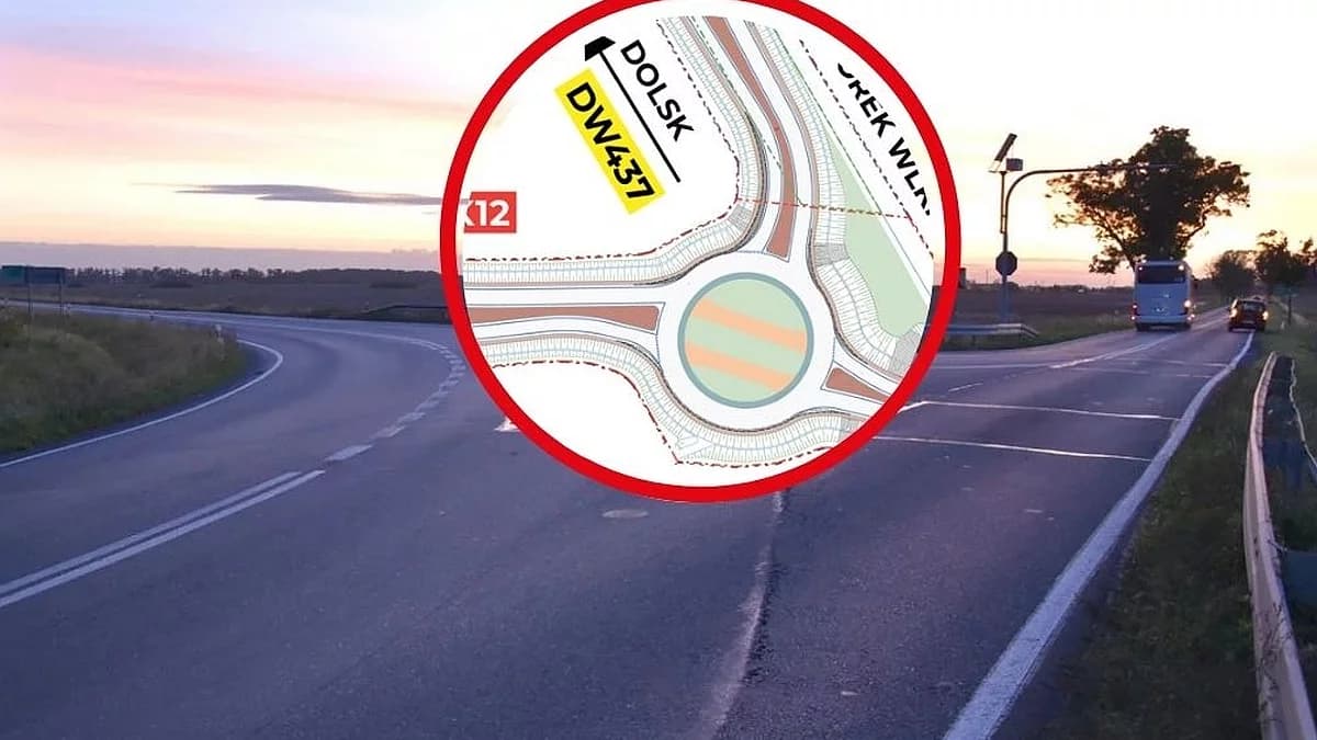 Niebezpieczne skrzyżowanie na DK 12 z drogą wojewódzką zastąpi rondo. Znamy szczegóły inwestycji
