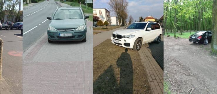 Jazda jarocińska. Tak parkują nasi kierowcy. Na ścieżce, na trawniku i w parku...