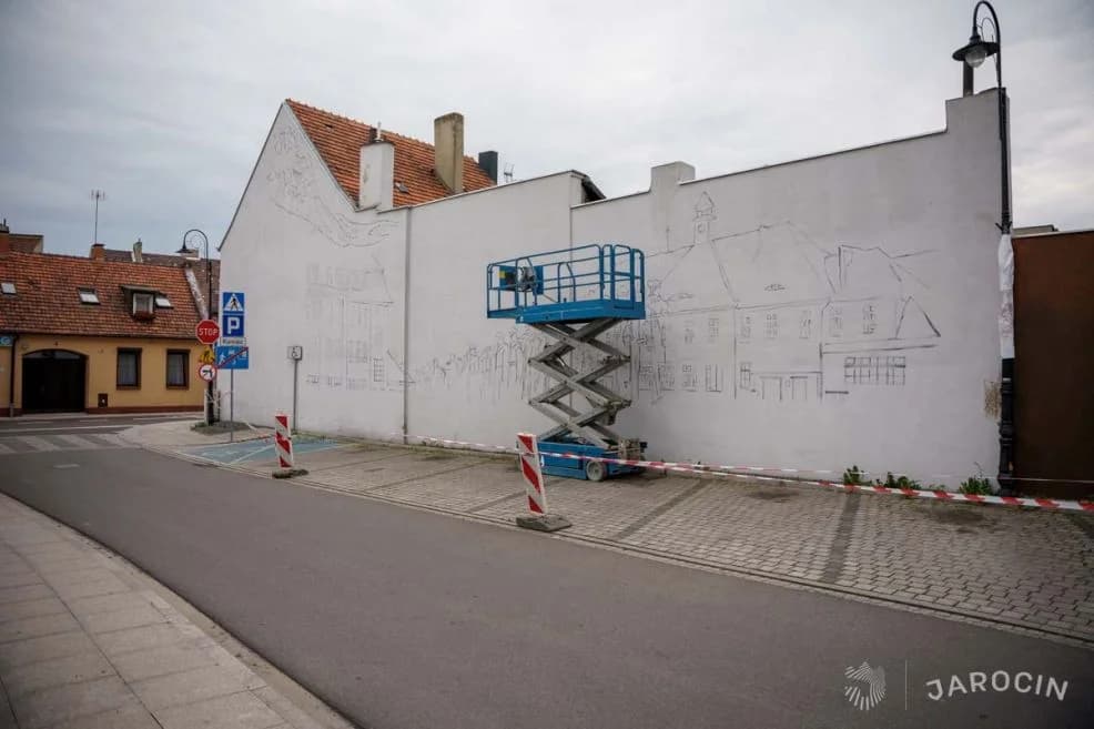 W Jarocinie powstaje nowy mural. Zobacz, gdzie i kto na nim będzie [ZDJĘCIA]