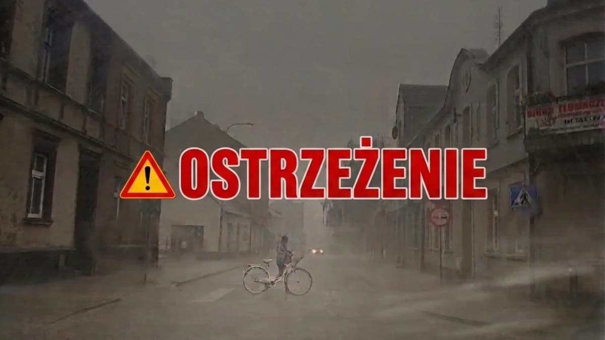 Ostrzeżenie dla mieszkańców naszego regionu. Zjawiska mogą być gwałtowne