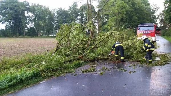 Burza nad Jarocinem i okolicą. Pierwsze interwencje straży pożarnej