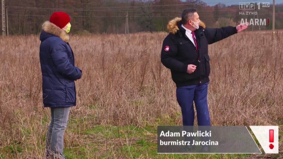 Burmistrz w telewizji pytany o jego prywatne powiązania z gminnymi inwestycjami [ZDJĘCIA]