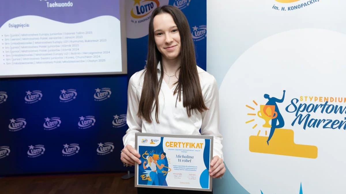 Michalina Wróbel ze stypendium Fundacji Lotto [ZDJĘCIA]