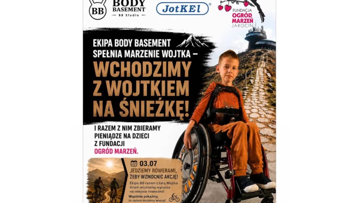 Dołącz do Body Basement Studio i wejdź na Śnieżkę. Pomóż Wojtkowi spełnić marzenie
