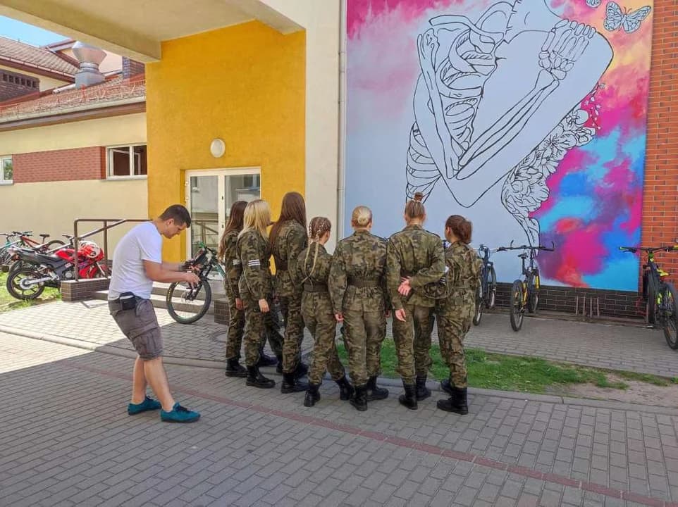 Mural Zespołu Szkół Ponadpodstawowych nr 2 w Jarocinie nagrodzony w konkursie [ZDJĘCIA]