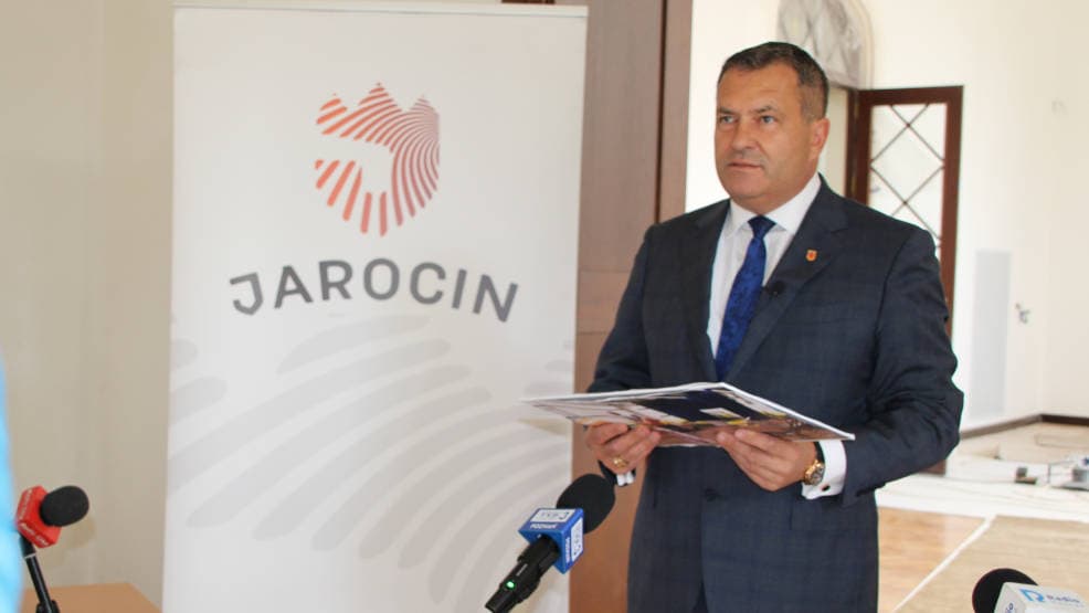 Burmistrz informował dziennikarzy o nowym projekcie dla Jarocina