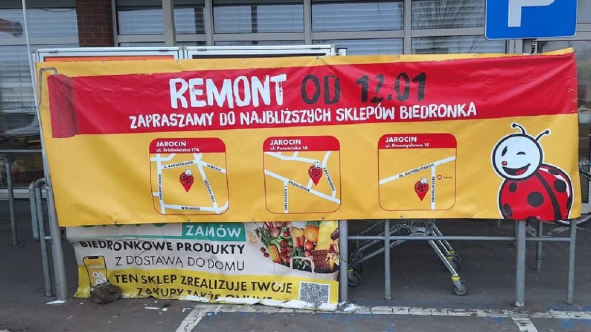 W tej „Biedronce” nie zrobisz zakupów do połowy  marca. Spożywczy market w remoncie