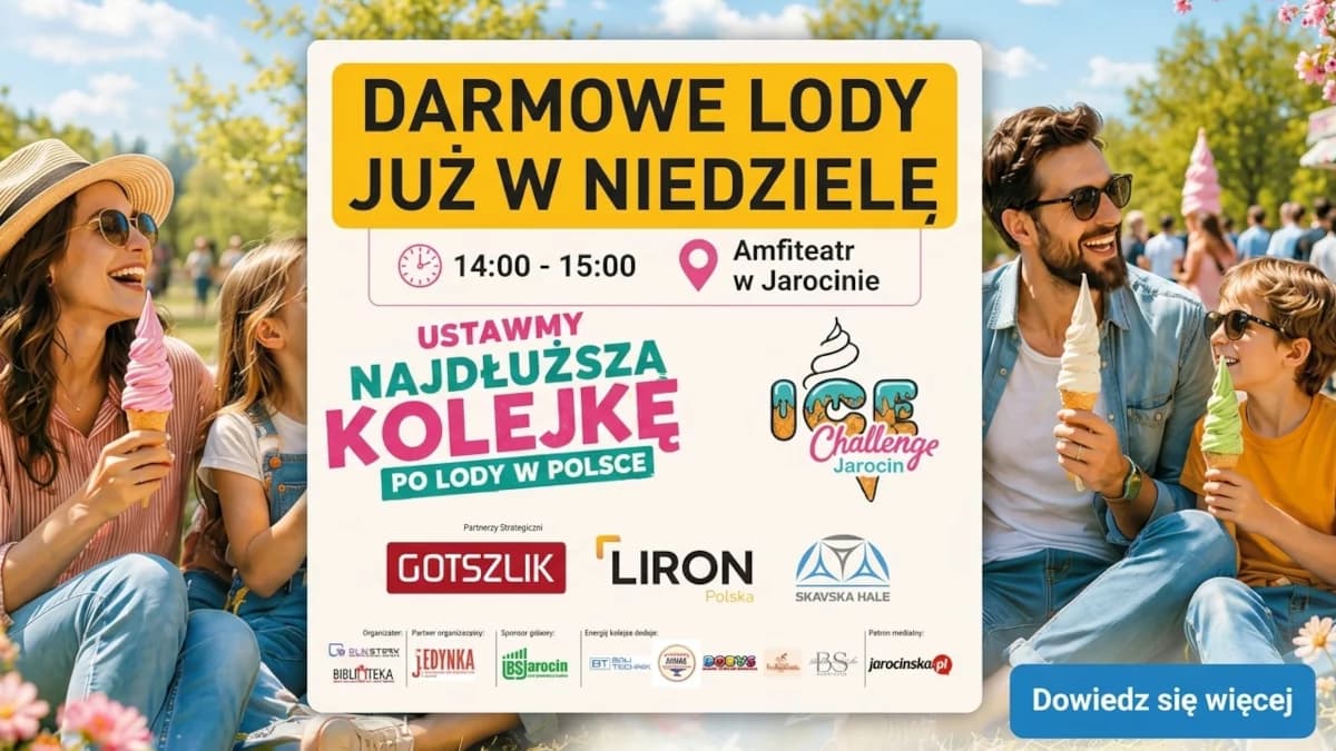 Ice Challenge Jarocin. Darmowe lody i próba ustanowienia rekordu