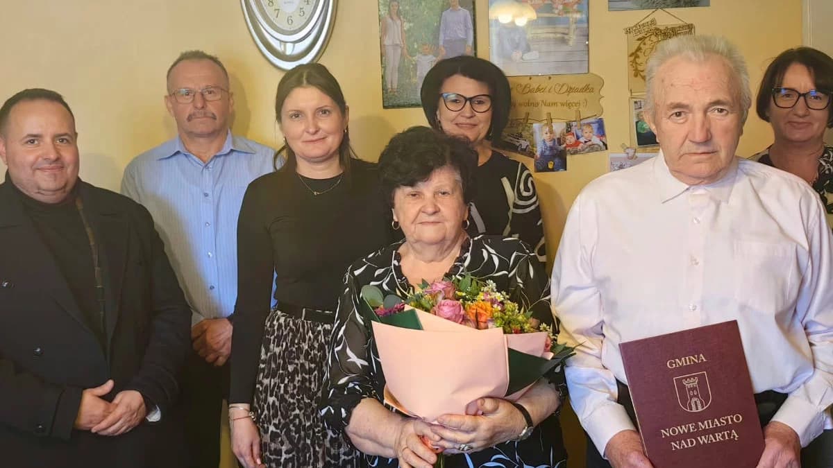 Stefania i Bronisław Macioszczykowie z Aleksandrowa świętują 60. rocznicę ślubu