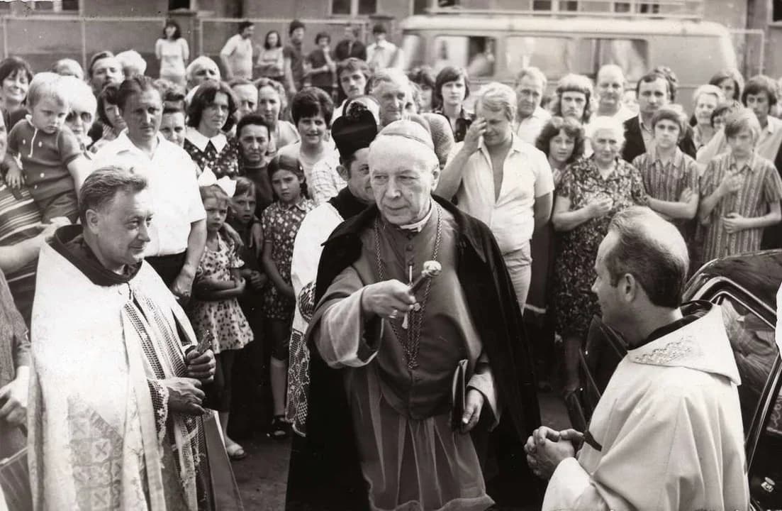 Widowisko poświęcone kardynałowi Wyszyńskiemu po mszy dziękczynnej w Golinie. W najbliższą sobotę