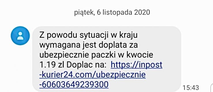 Zapłaciła za dezynfekcje paczki. Straciła oszczędności