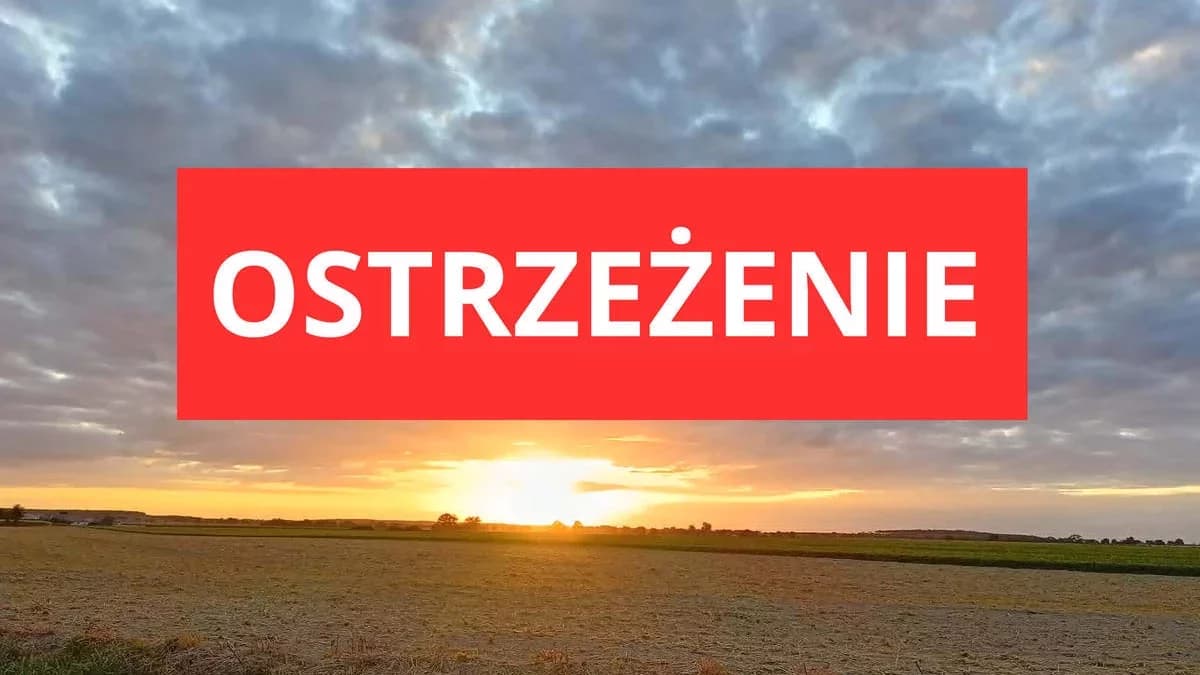 Nadciąga niebezpieczna pogoda. Są ostrzeżenie pierwszego stopnia. Zacznie się już w środę