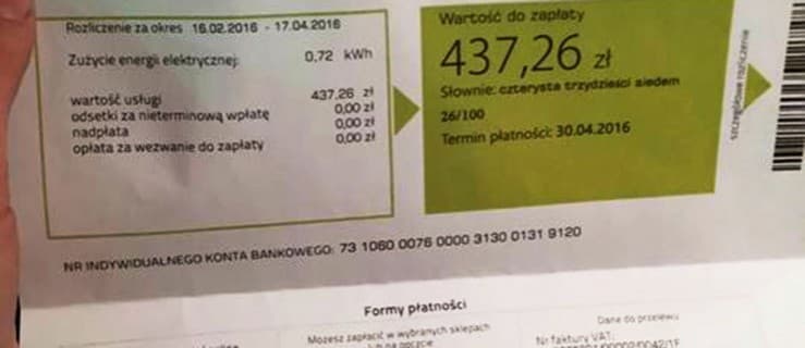 Dostali fałszywe faktury za prąd