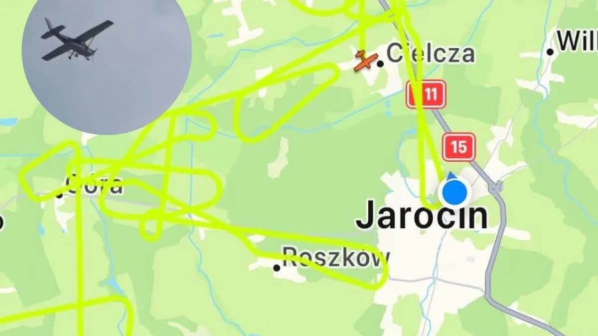 Samolot kilka godzin latał nisko nad okolicą. "Nie dziwię się, że ludzie się zainteresowali..."
