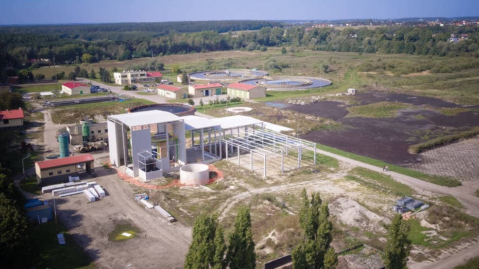 Modernizacja oczyszczalni ścieków w Cielczy przebiega zgodnie z planem