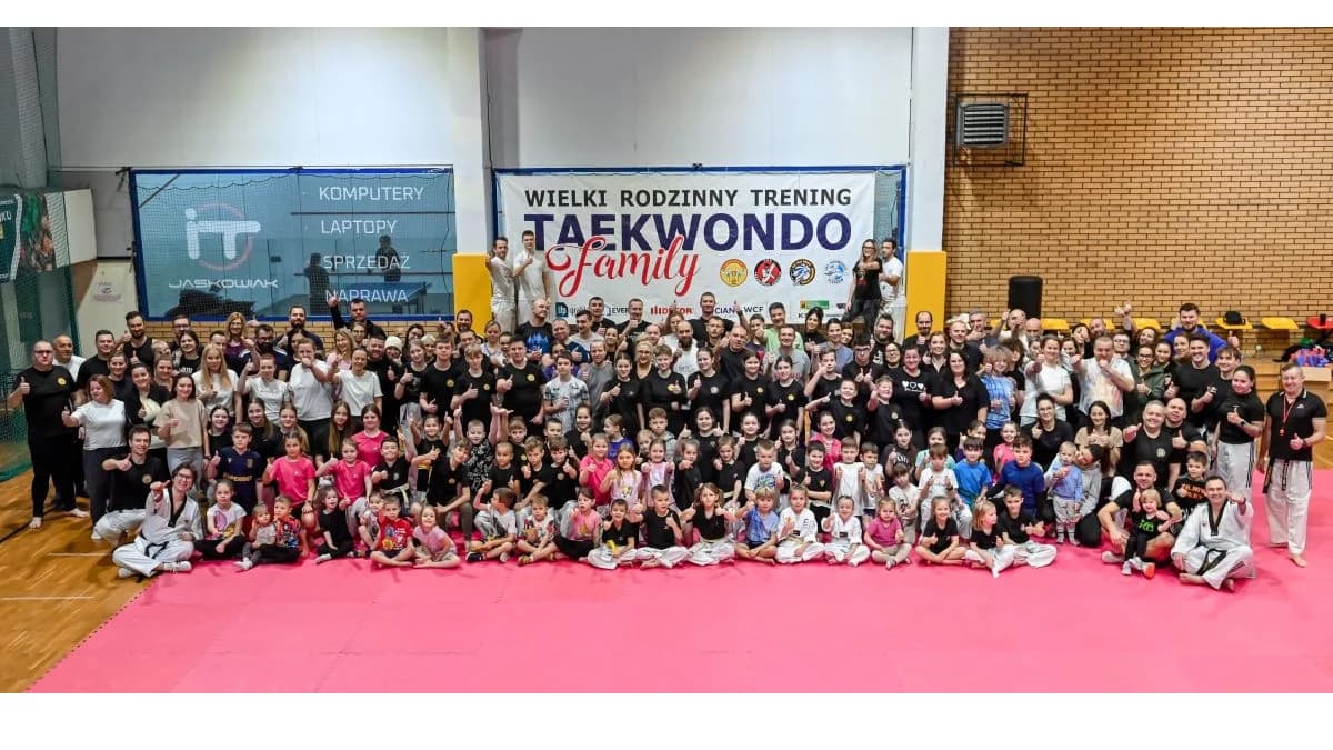 UKS Taekwondo Jarocin i rodziny z naszego miasta wzięły udział VII Rodzinnym Treningu Taekwondo Family [ZDJĘCIA]