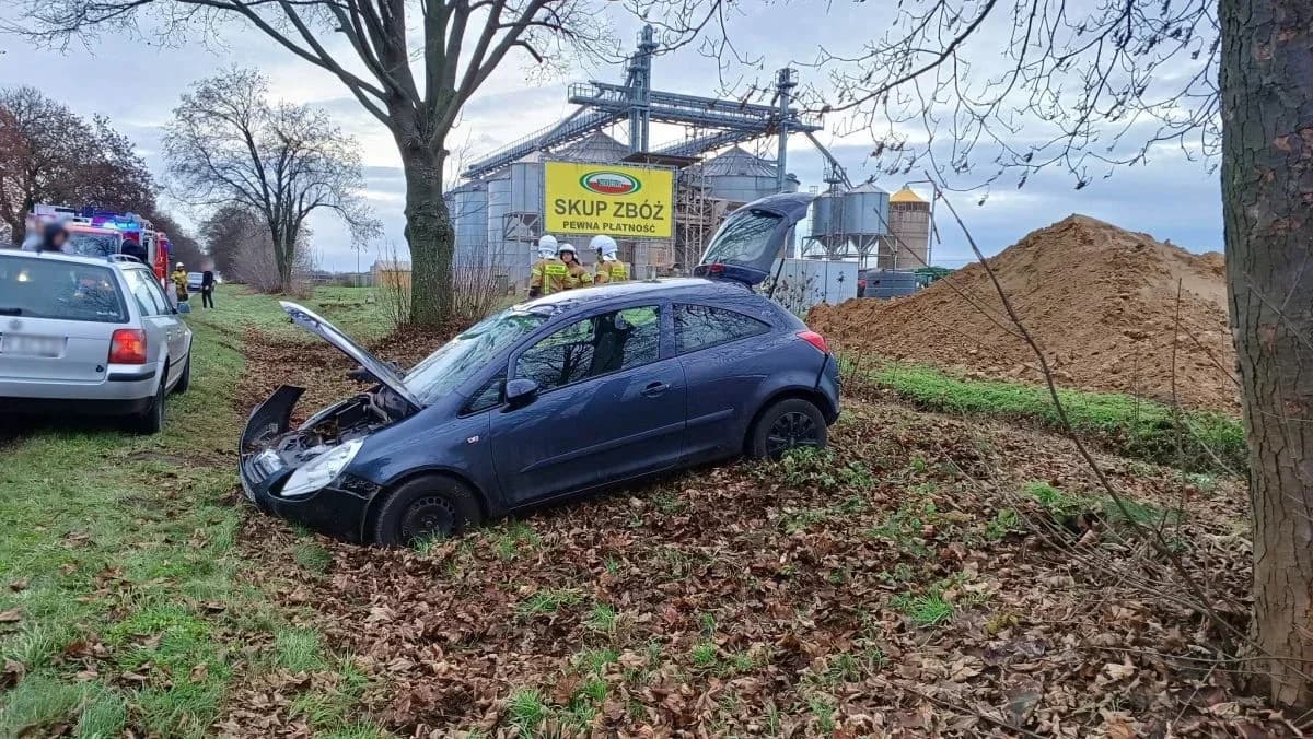 Wypadek w Chrzanie. Dwie osoby poszkodowane