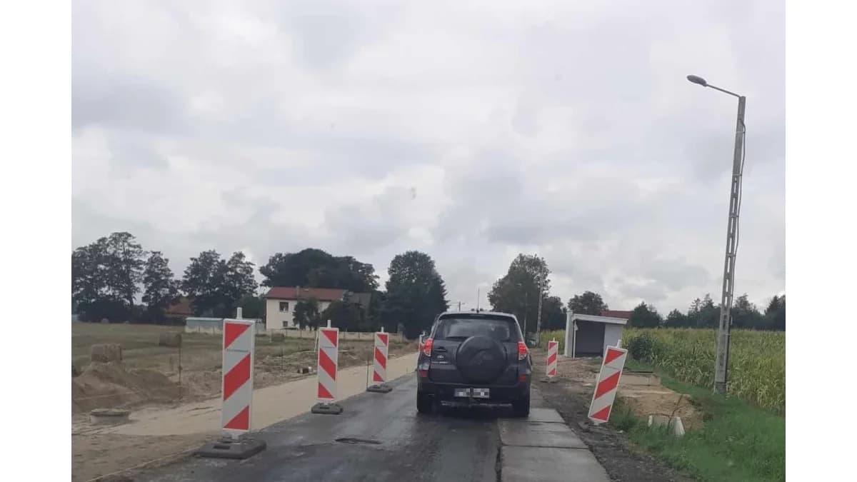 W Lubini Małej trwa przebudowa drogi wojewódzkiej nr 443. UWAGA na utrudnienia
