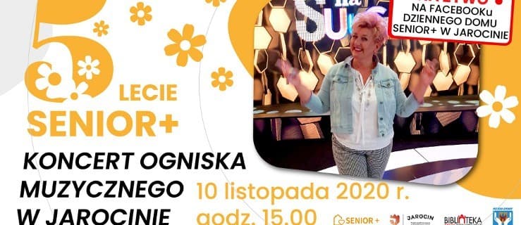 5. urodziny Dziennego Domu Seniora we wtorek. Koncert na facebooku