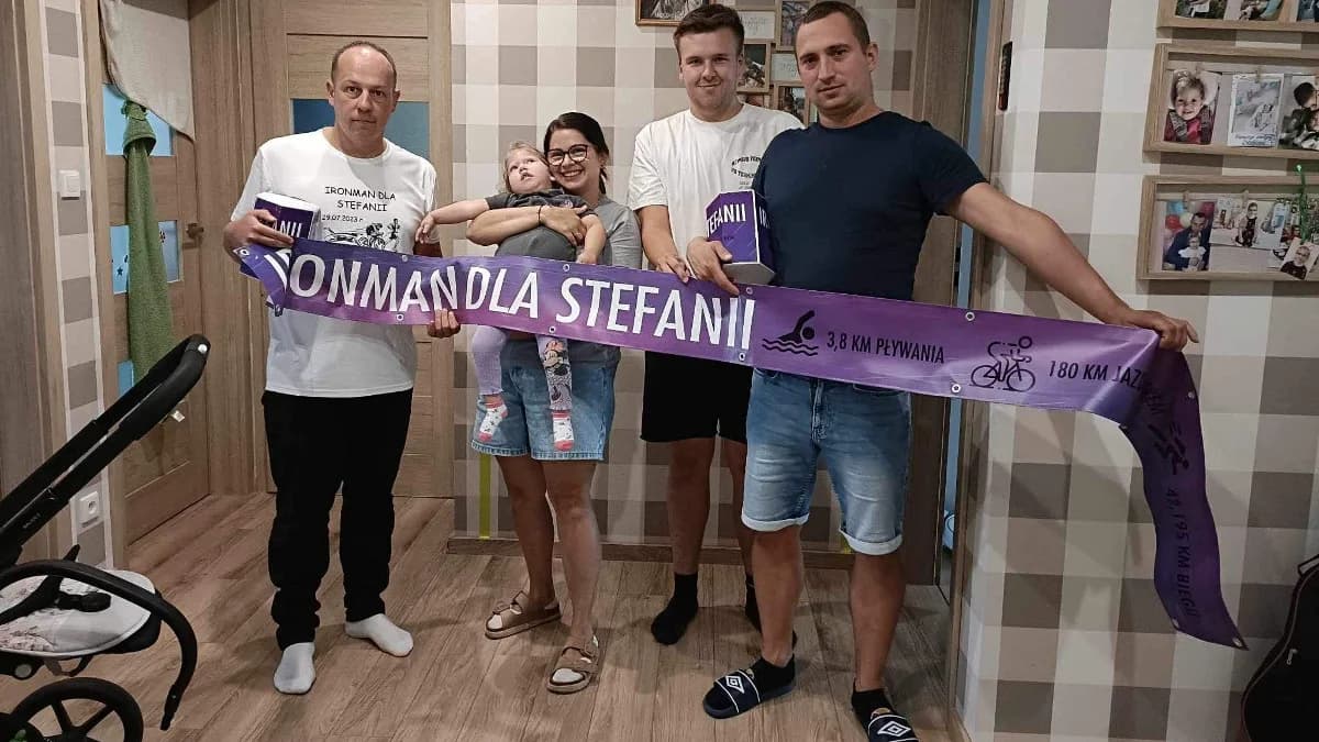 Ironman przekazał zebrane pieniądze rodzicom Stefanii