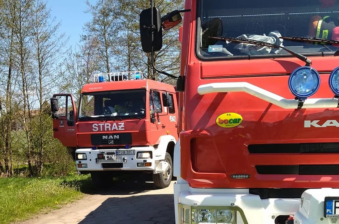 Topielec w stawie w Dobieszczyźnie