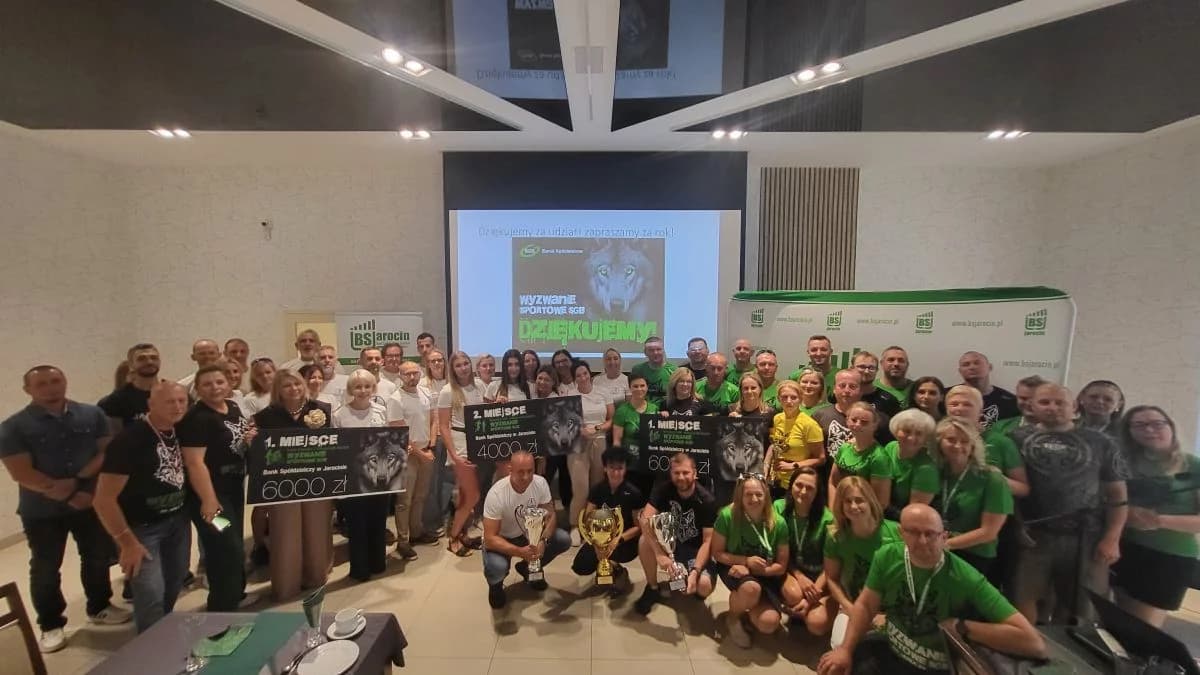 Bank Spółdzielczy w Jarocinie podsumował wyzwanie sportowe SGB [ZDJĘCIA]