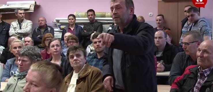 Zebranie w sprawie chlewni na Ługach. Na początek oklaski. Potem... [ZOBACZ WIDEO]