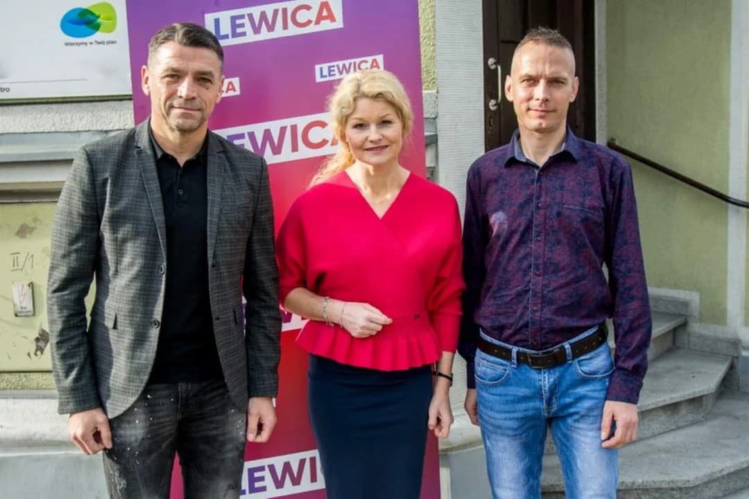 Konferencja posłanki Karoliny Pawliczak w Jarocinie po spotkaniu w Roszkowie w sprawie CPK