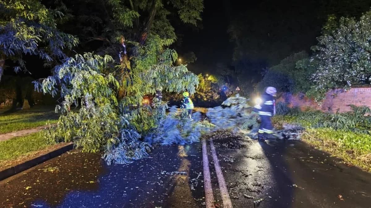 Przez Jarocin i okolice przeszła gwałtowna burza. Kilkanaście interwencji straży pożarnej [ZDJĘCIA, AKTUALIZACJA]
