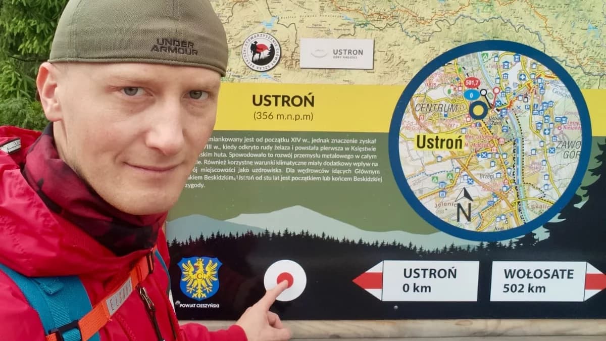 Szymon pokona pieszo 500 kilometrów. Uruchomił zbiórkę na rzecz potrzebujących dzieci