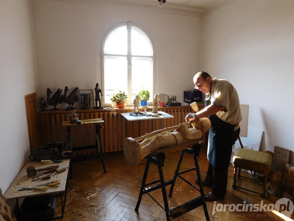 Jarocin. Marek Kuś, rzeźbiarz, 1953-2017