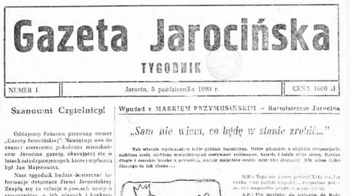 Jubileusz "Gazety Jarocińskiej". Piszemy dla Was od 33 lat. Rozwiąż rocznicowy Quiz!