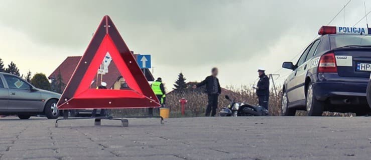 Motorowerzysta w szpitalu