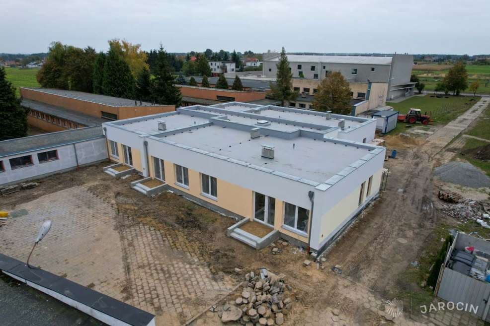 „Budowa przedszkola w Witaszycach idzie zgodnie z planem” - zapewnia wiceburmistrz Jarocina [ZDJĘCIA]