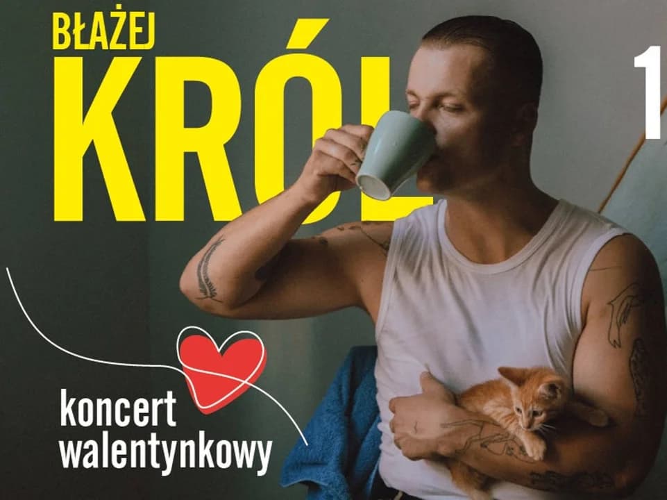 Błażej Król wystąpi na Walentynki. Koncert w Jarocińskim Ośrodku Kultury