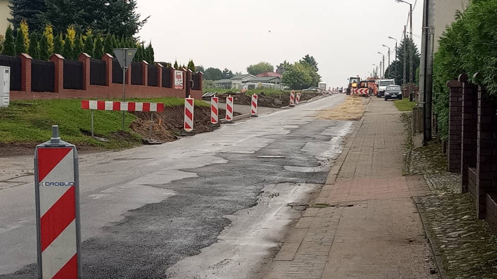 Jarocin. Trwa przebudowa ulic Wodnej, Glinki i Leszczyce. Będzie kolejne rondo