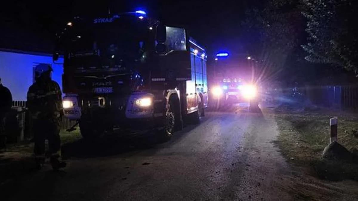 Ogień buchnął z pieca w Kadziaku. Kobieta została poparzona