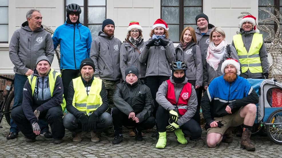 Mikołajkowy rajd rowerowy do Schroniska w Radlinie
