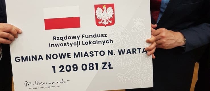 Nowe Miasto z czekiem na ponad milion
