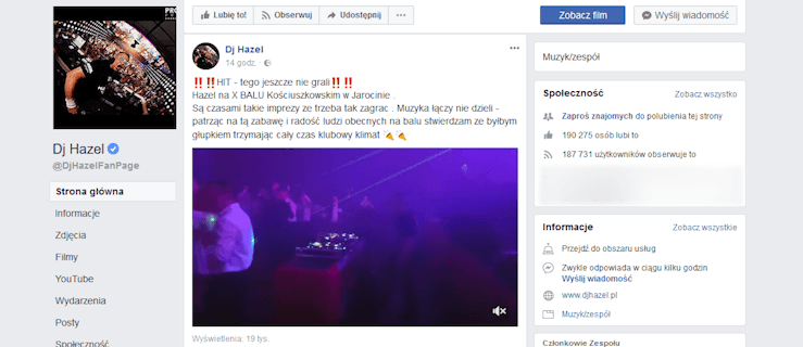 Dj Hazel na Balu Kościuszkowskim w Jarocinie