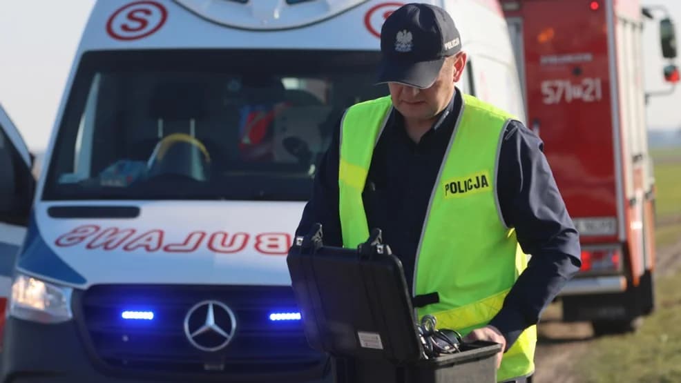 Staniew. Zderzenie samochodu osobowego z motocyklem