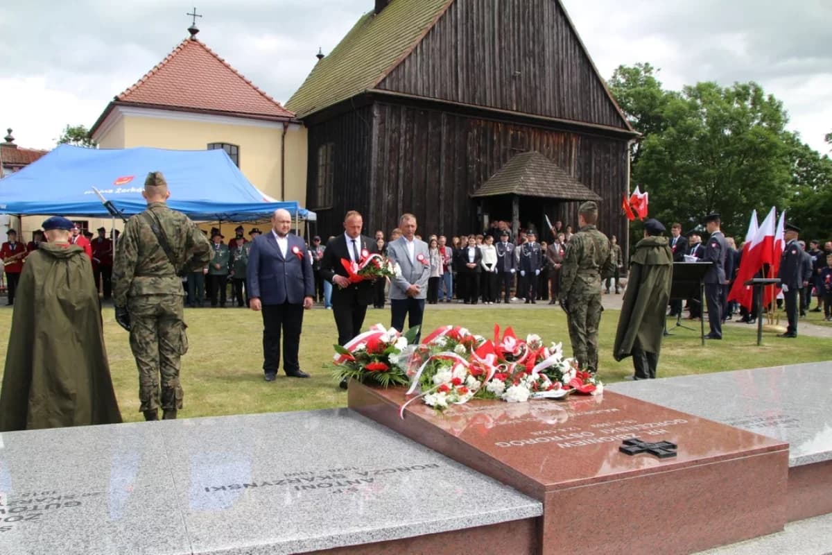 Duża uroczystość w Lgowie. Uczcili setną rocznicę śmierci mjr Zbigniewa Ostroroga-Gorzeńskiego