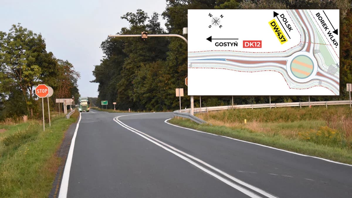 Drogowa rewolucja na DK12? Wkrótce rusza przebudowa skrzyżowania z drogą wojewódzką