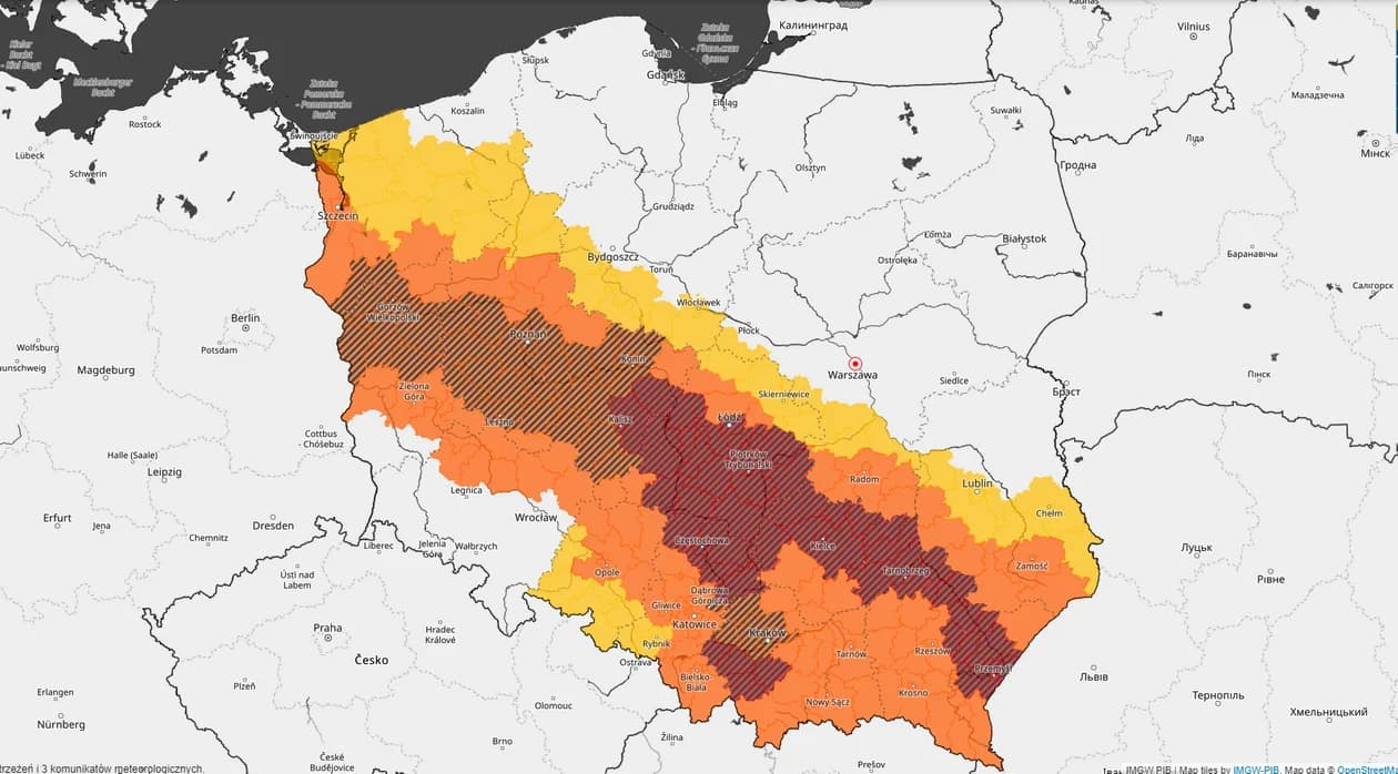 Ostrzeżenie przed gwałtownymi burzami w Wielkopolsce. Alert trzeciego stopnia [AKTUALIZACJA]